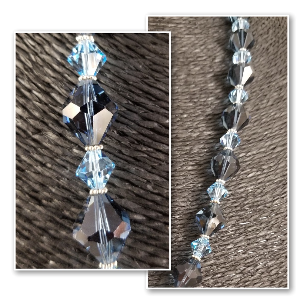 Lampwork and Swarovski Crystal Statement Necklace - Picture 5 of 7